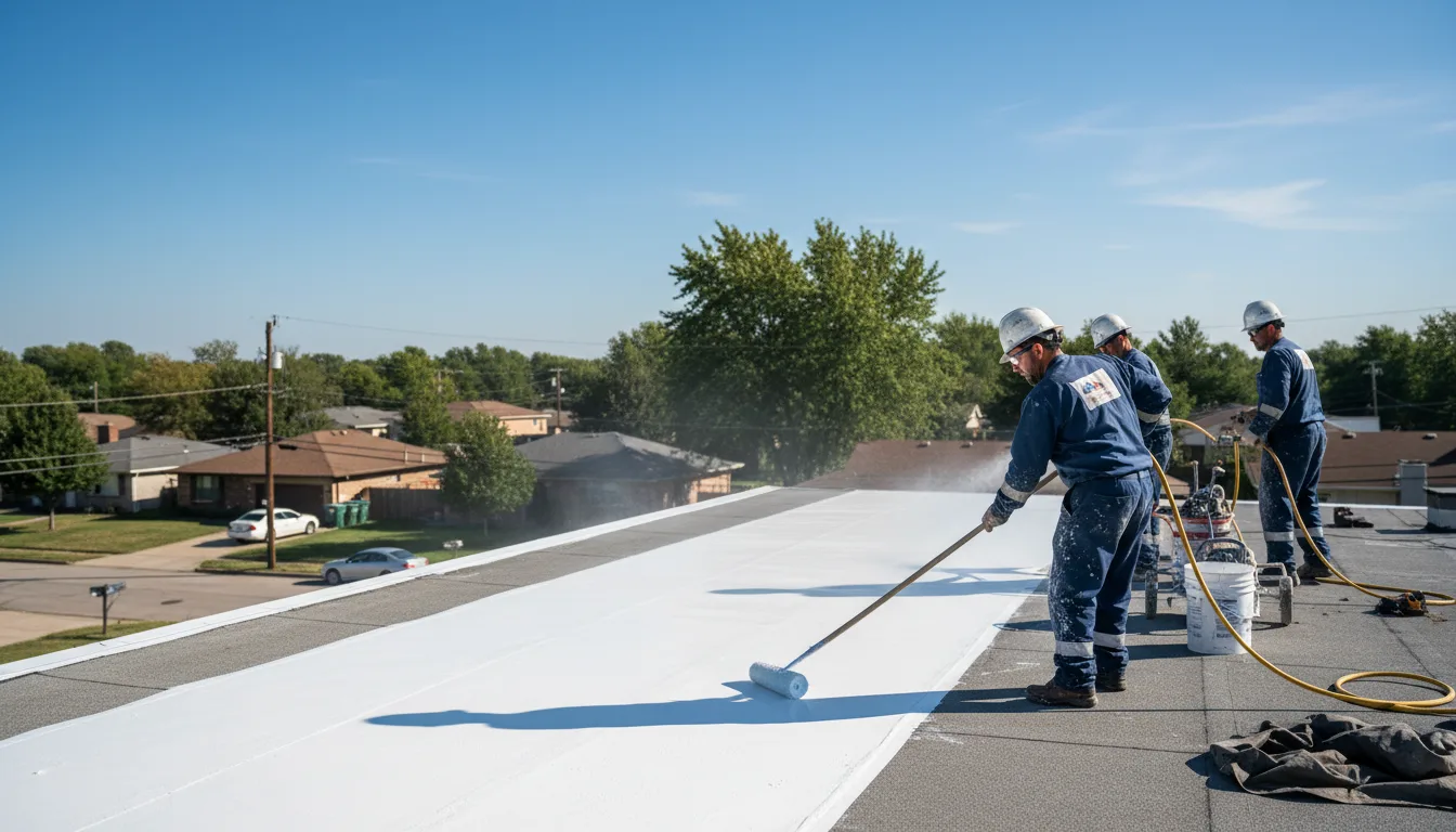 Commercial roof coating in Avoca, IN near me